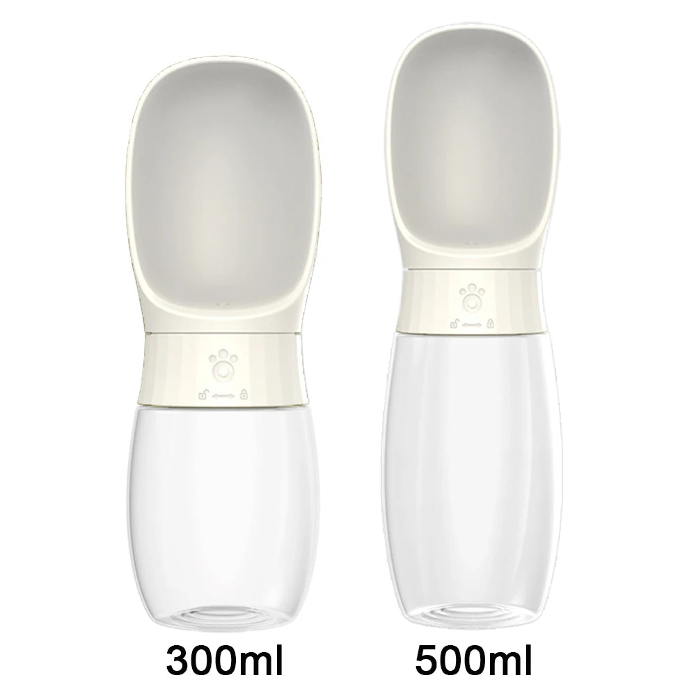 Portable Pet Water Bottle — 500ml Travel Drinking Bowl