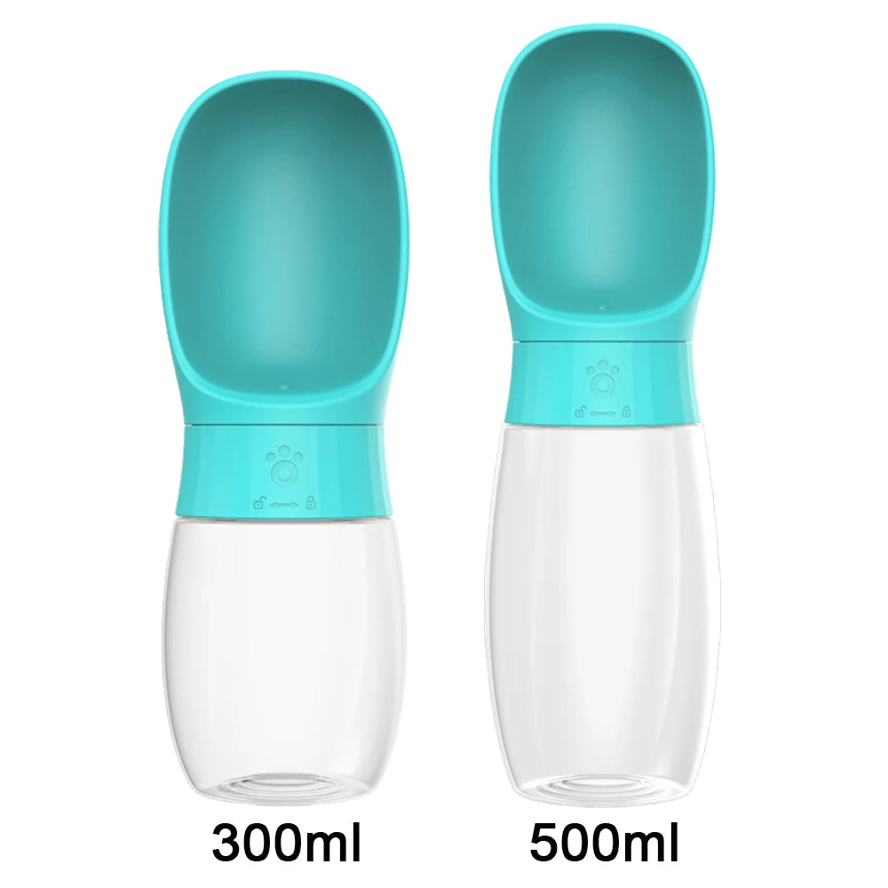Portable Pet Water Bottle — 500ml Travel Drinking Bowl
