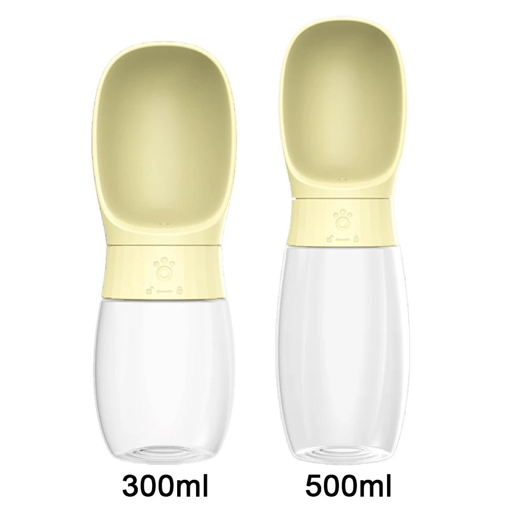 Portable Pet Water Bottle — 500ml Travel Drinking Bowl