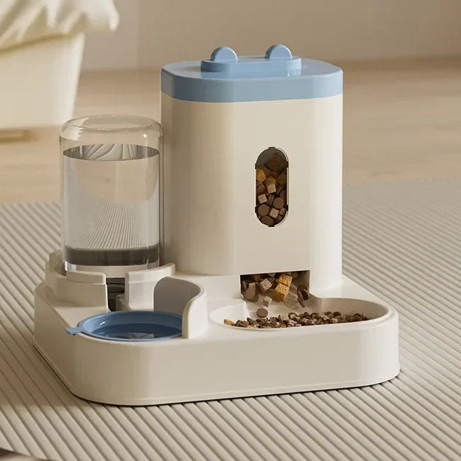 Automatic Pet Feeder with Water Fountain
