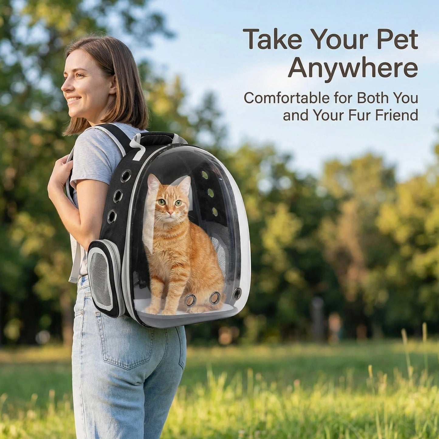 Space Capsule Cat Backpack