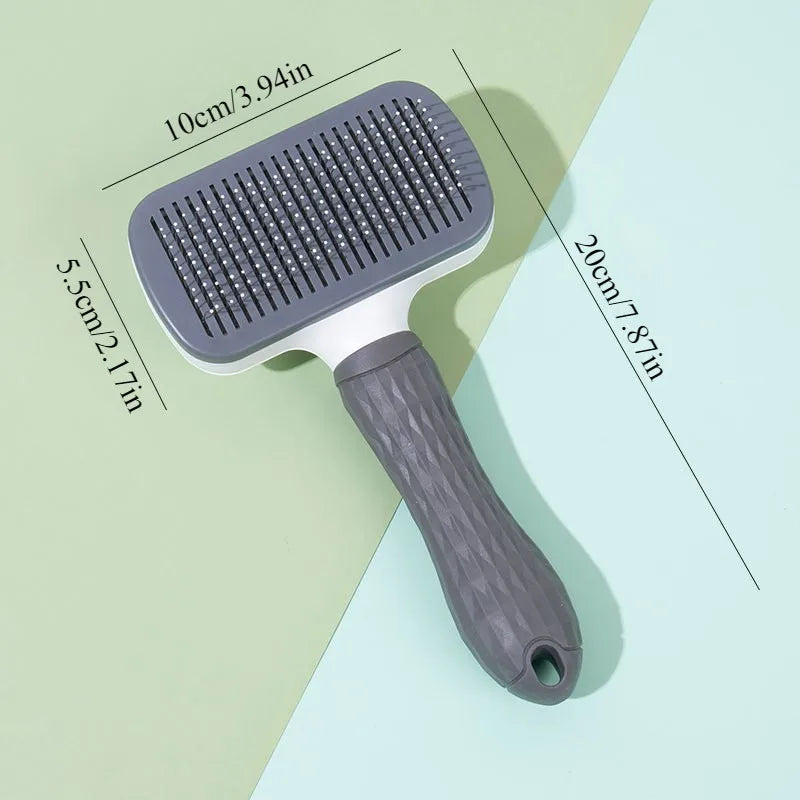 Self-Cleaning Pet Grooming Brush — No More Fur Mess